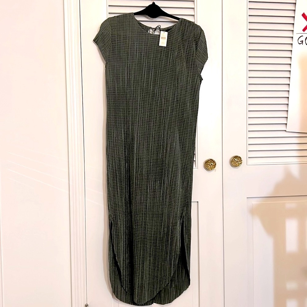 NWT Anthropologie Long Green Dress size XXS Sabina